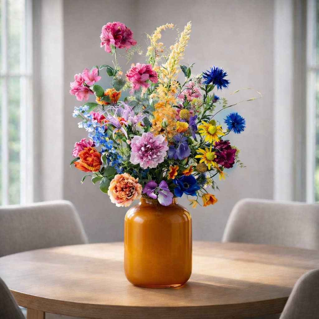 Kunstboeket Summer Garden Deluxe - H 100 cm