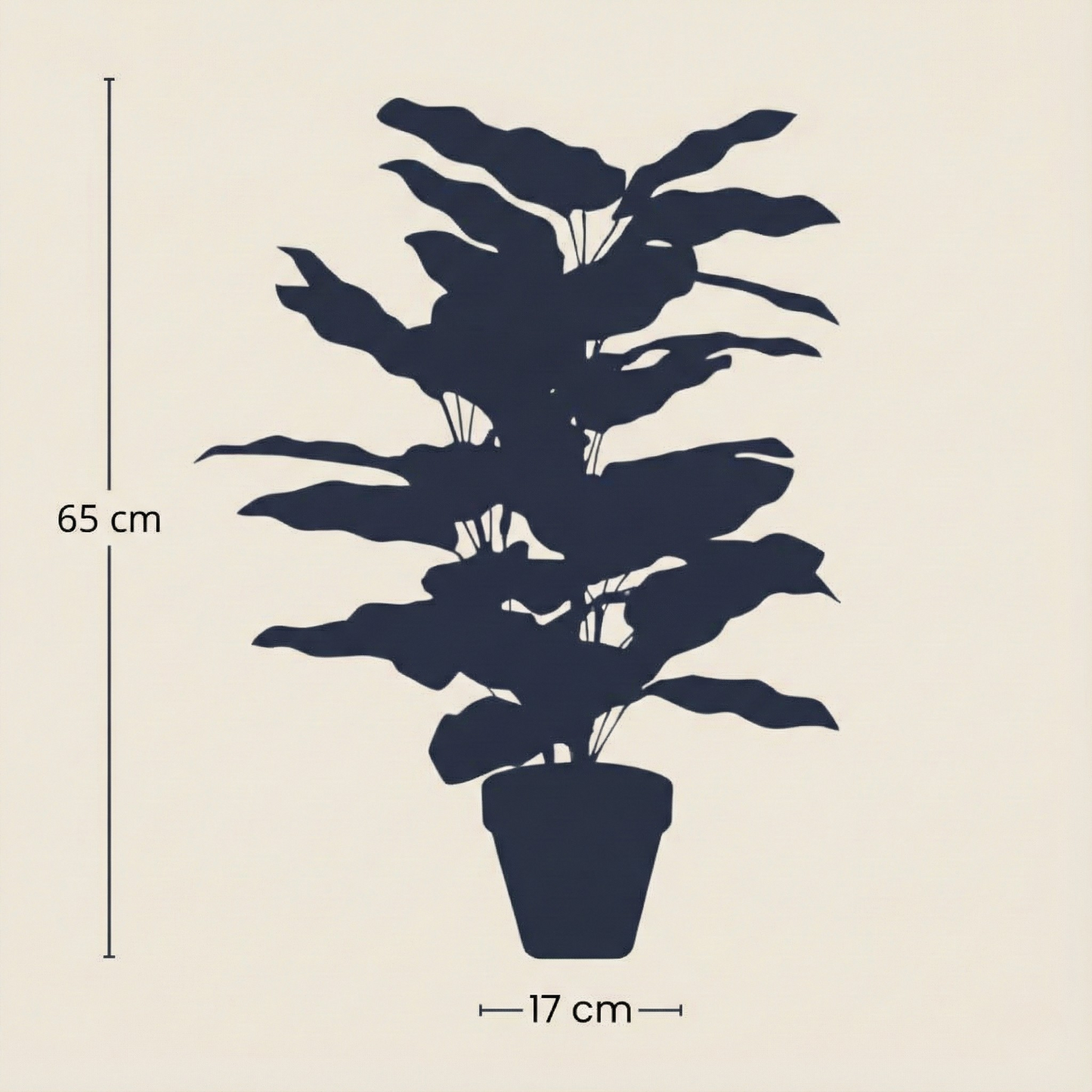 Kunstplant Calathea - H 65 cm