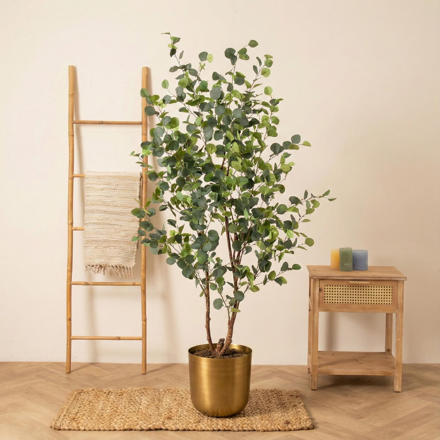 Kunstplant Eucalyptus (Blauwe Gomboom) - H 120 cm