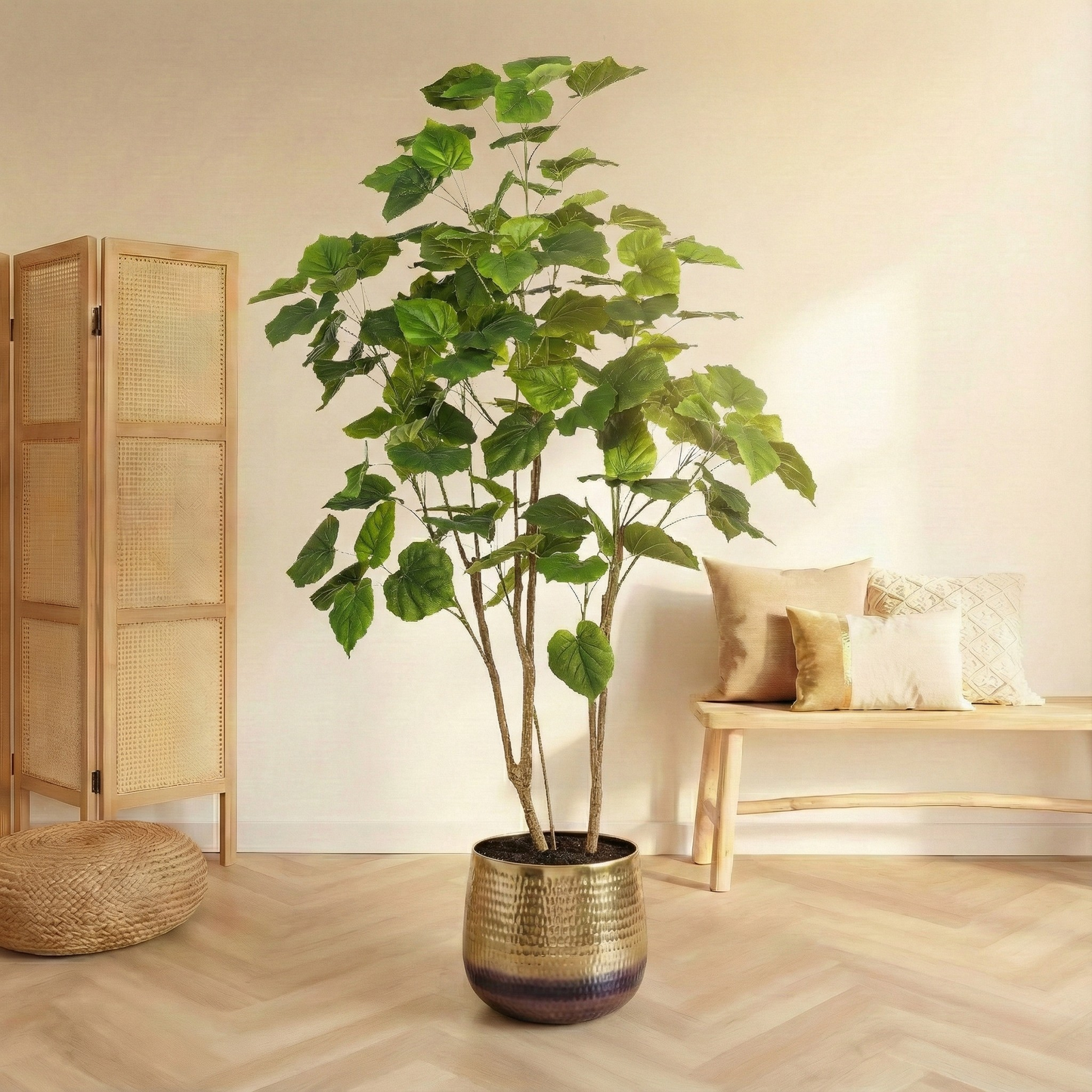Kunstplant Ficus Umbellate (Afrikaanse Vijg) - H 125 cm