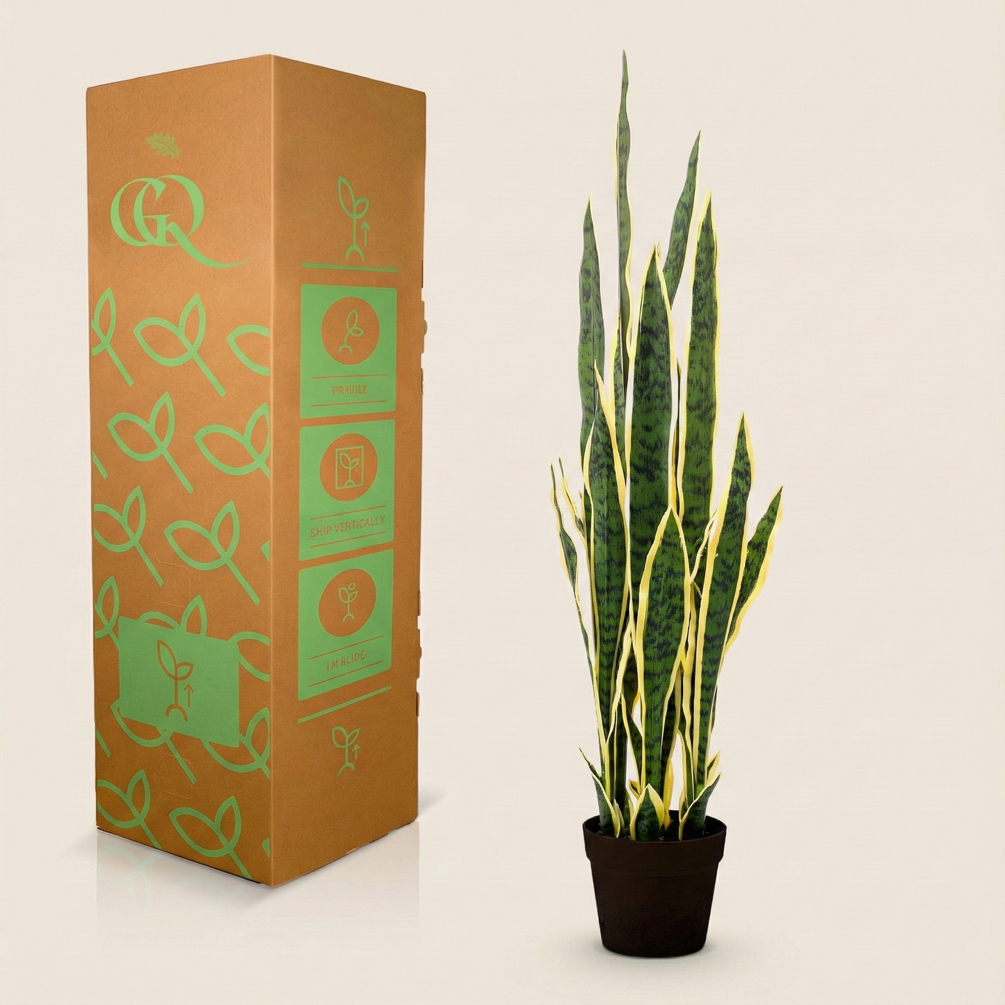 Kunstplant Sanseveria Trifasciata (Vrouwentong) - H 97 cm