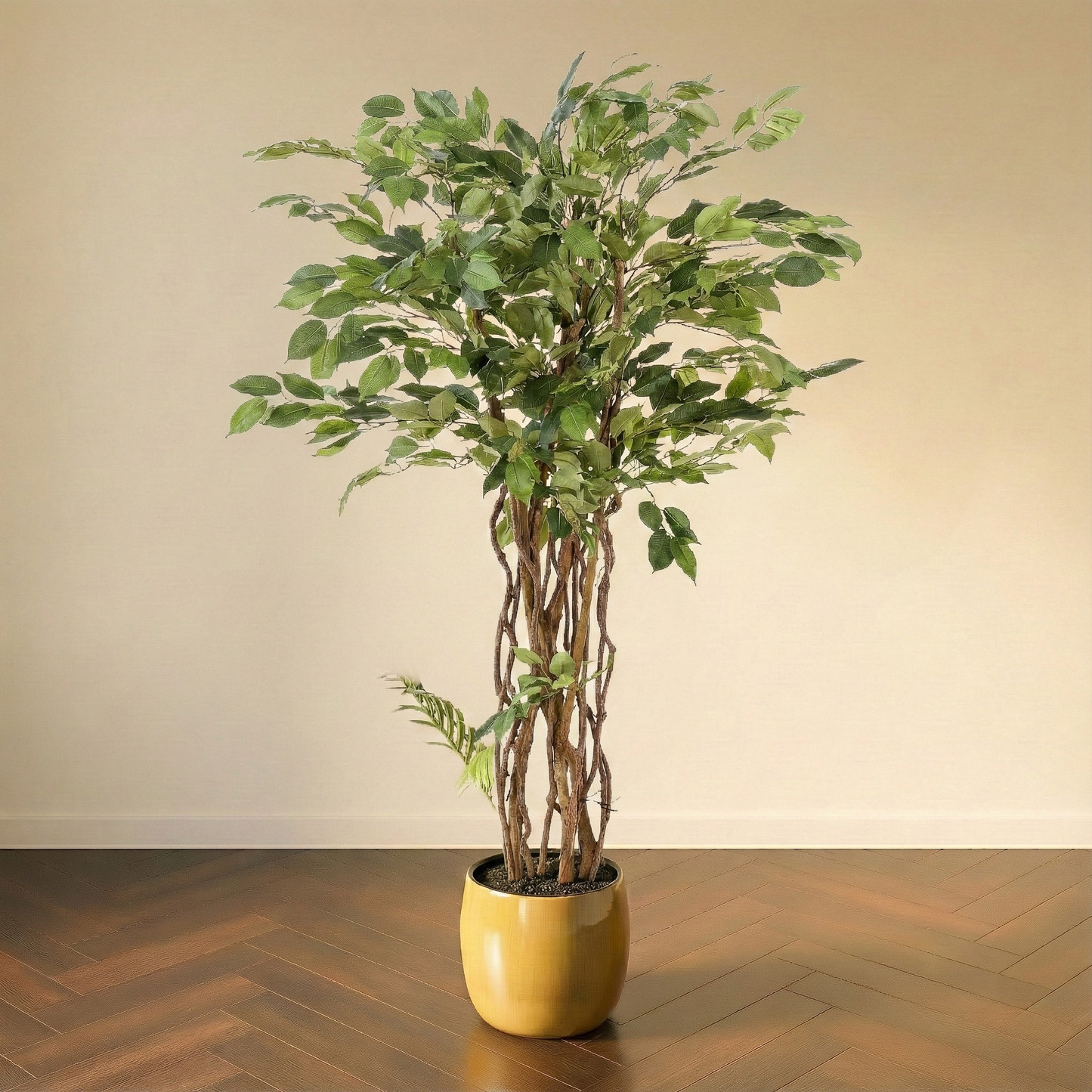 Kunstplant Ficus Liana (Vioolbladplant) - H 170 cm