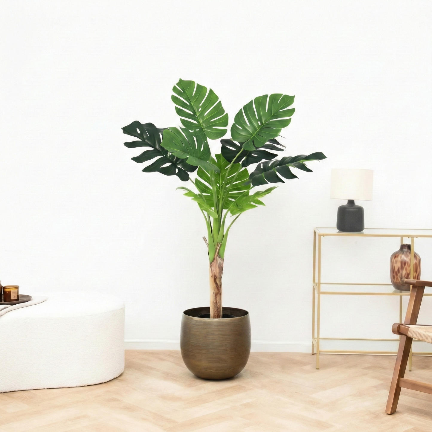 Kunstplant Monstera Deliciosa (Gatenplant) - H 95 cm