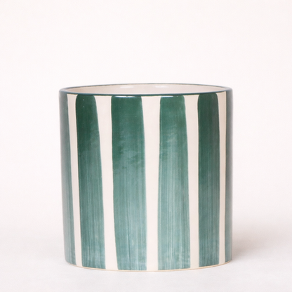 Sierpot Stripe Groen - D 9 cm