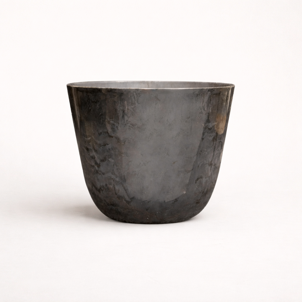 Pot Palerno Marble Grijs - D 27 cm