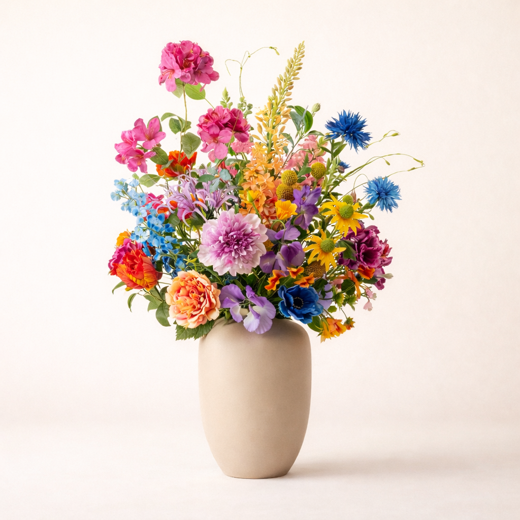 Kunstboeket Summer Garden Deluxe - H 100 cm