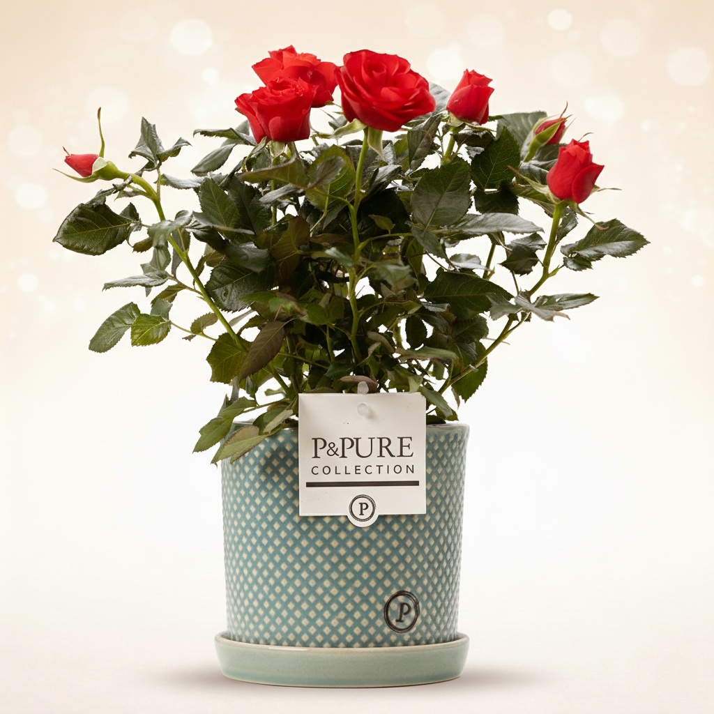 Rosa Red Incl. P&PURE Lauren Ceramics