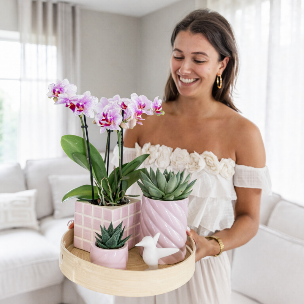 Roze Orchidee Almera - Ø9cm