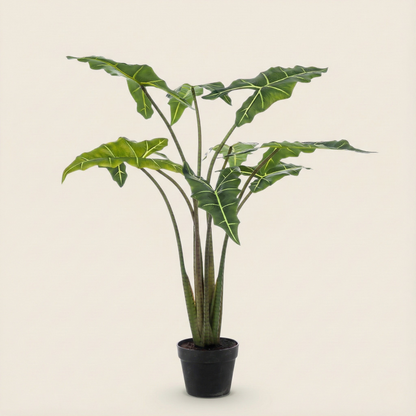 Kunstplant Alocasia Frydek (Olifantsoor) - H 80 cm