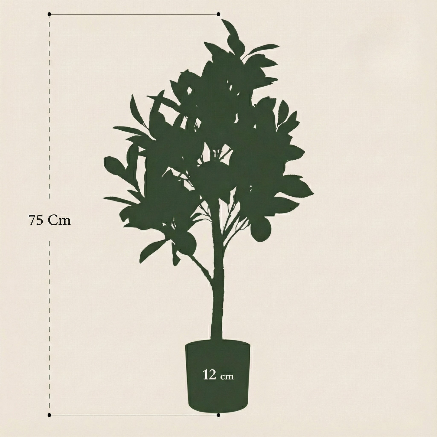 Kunstplant Citrus Limonia (Citroenboom) - H 75 cm