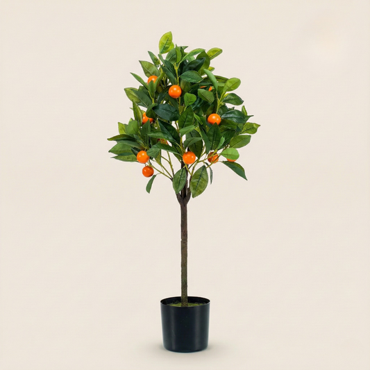 Kunstplant Citrus Sinensis (Sinaasappelboom) - H 75 cm
