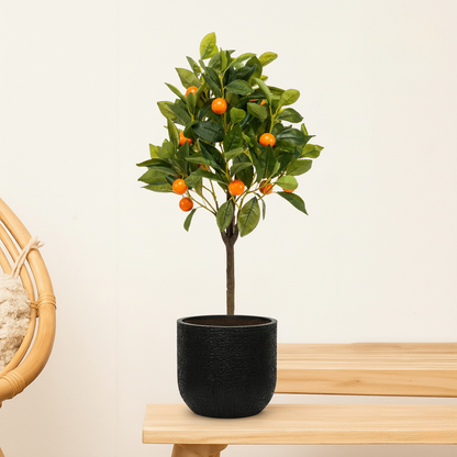 Kunstplant Citrus Sinensis (Sinaasappelboom) - H 75 cm