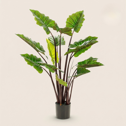 Kunstplant Colocasia Pink China (Olifantsoor) - H 130 cm
