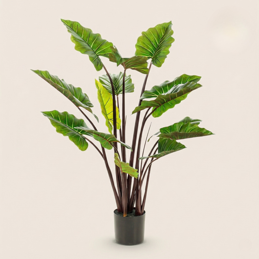 Kunstplant Colocasia Pink China (Olifantsoor) - H 130 cm