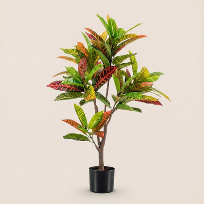 Kunstplant Croton Codiaeum (Wonderstruik) - H 120 cm