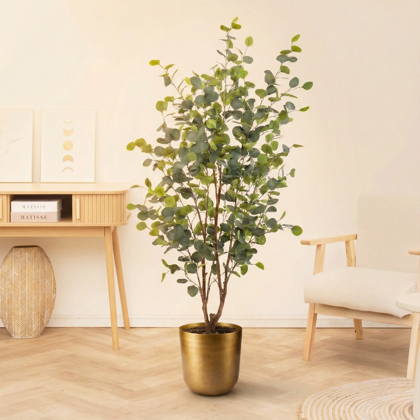 Kunstplant Eucalyptus (Blauwe Gomboom) - H 120 cm