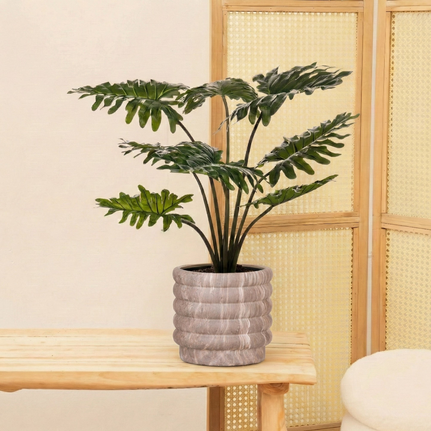 Kunstplant Monstera Deliciosa (Gatenplant) - H 120 cm