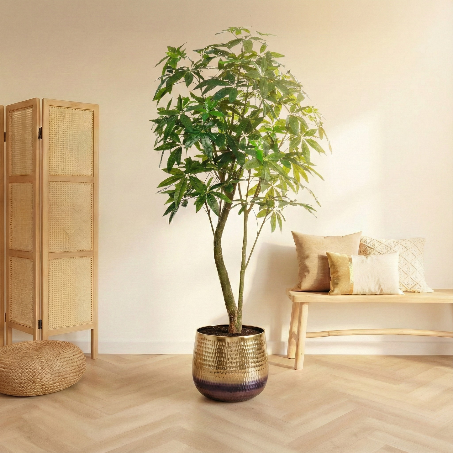 Kunstplant Pachira Aquatica (Geldboom) - H 90 cm