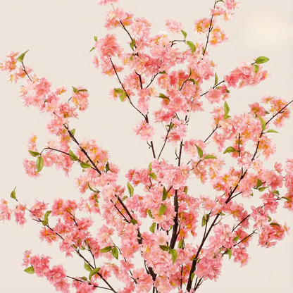 Kunstplant Prunus (Kersenbloesem) - Roze - H 135 cm