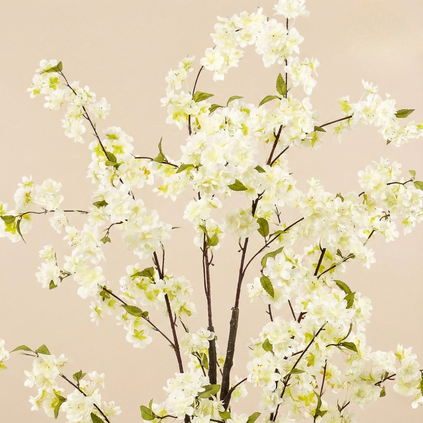 Kunstplant Prunus (Kersenbloesem) - Wit - H 135 cm