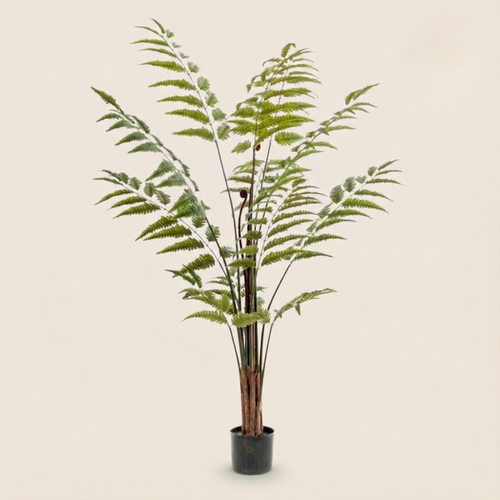 Kunstplant Rumohra Adiantiformis (Ledervaren) - H 150 cm