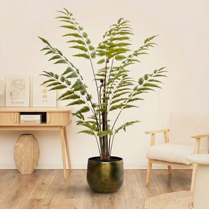 Kunstplant Rumohra Adiantiformis (Ledervaren) - H 180 cm