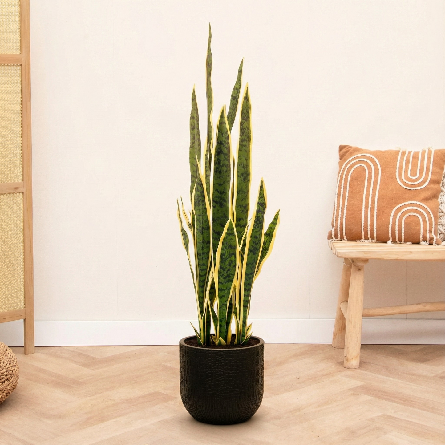 Kunstplant Sanseveria Trifasciata  (Vrouwentong) - H 97 cm