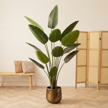 Kunstplant Strelitzia Nicolai (Paradijsvogelbloem) - H 190 cm