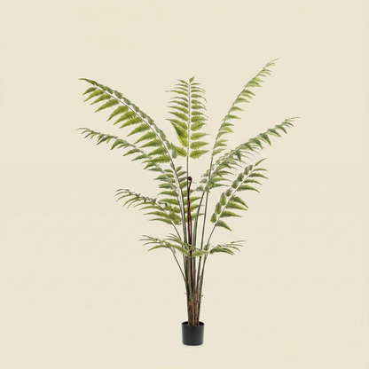 Kunstplant Rumohra Adiantiformis (Ledervaren) - H 180 cm
