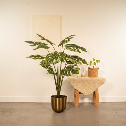 Kunstplant Monstera Deliciosa (Gatenplant) - H 120 cm