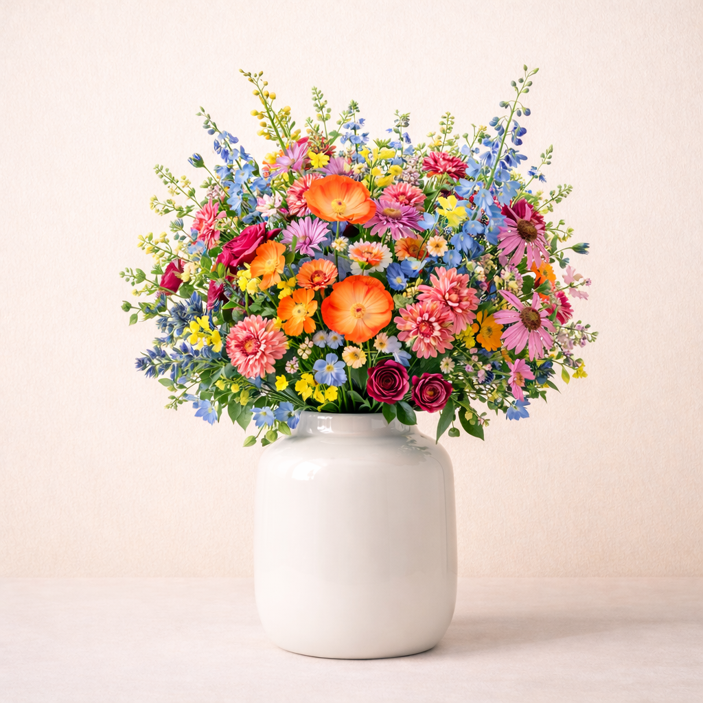 Kunstboeket Suzzy Love - H 90 cm