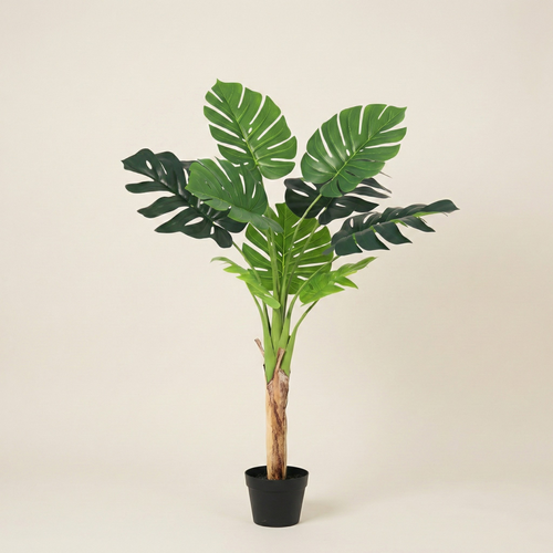 Kunstplant Monstera Deliciosa (Gatenplant) - H 120 cm