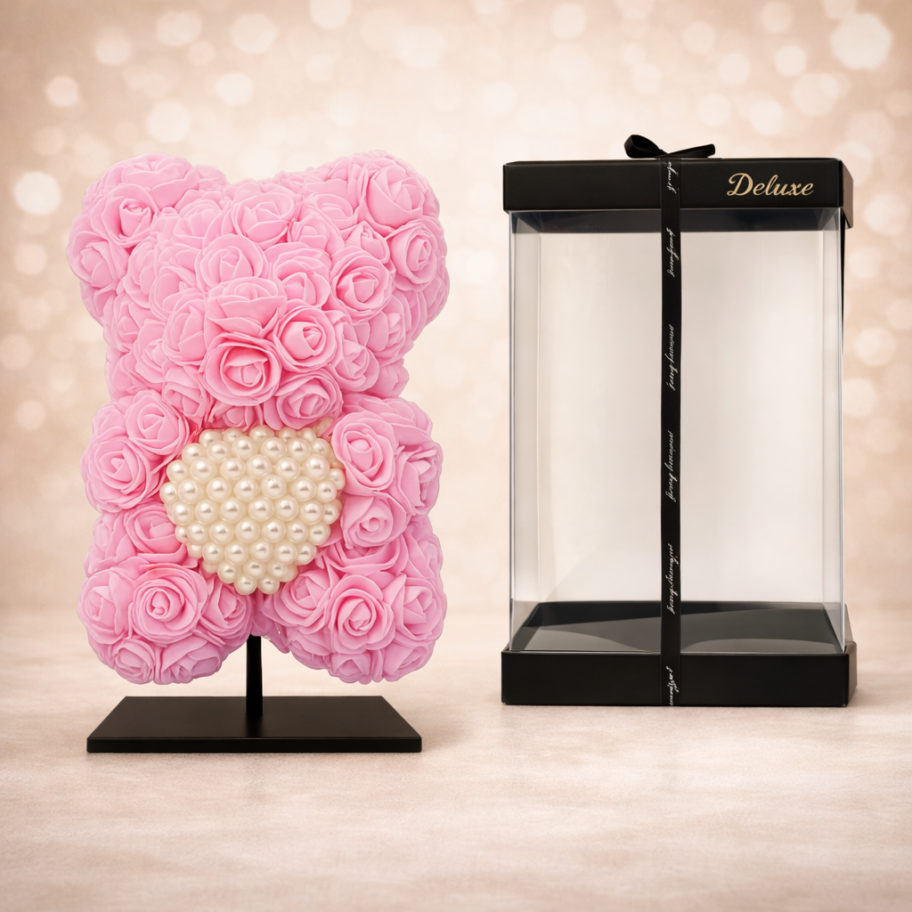 Love Bear Deluxe Lichtroze Met Diamanten Hart