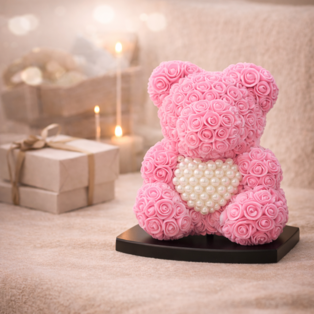 Love Bear Deluxe Lichtroze Met Diamanten Hart