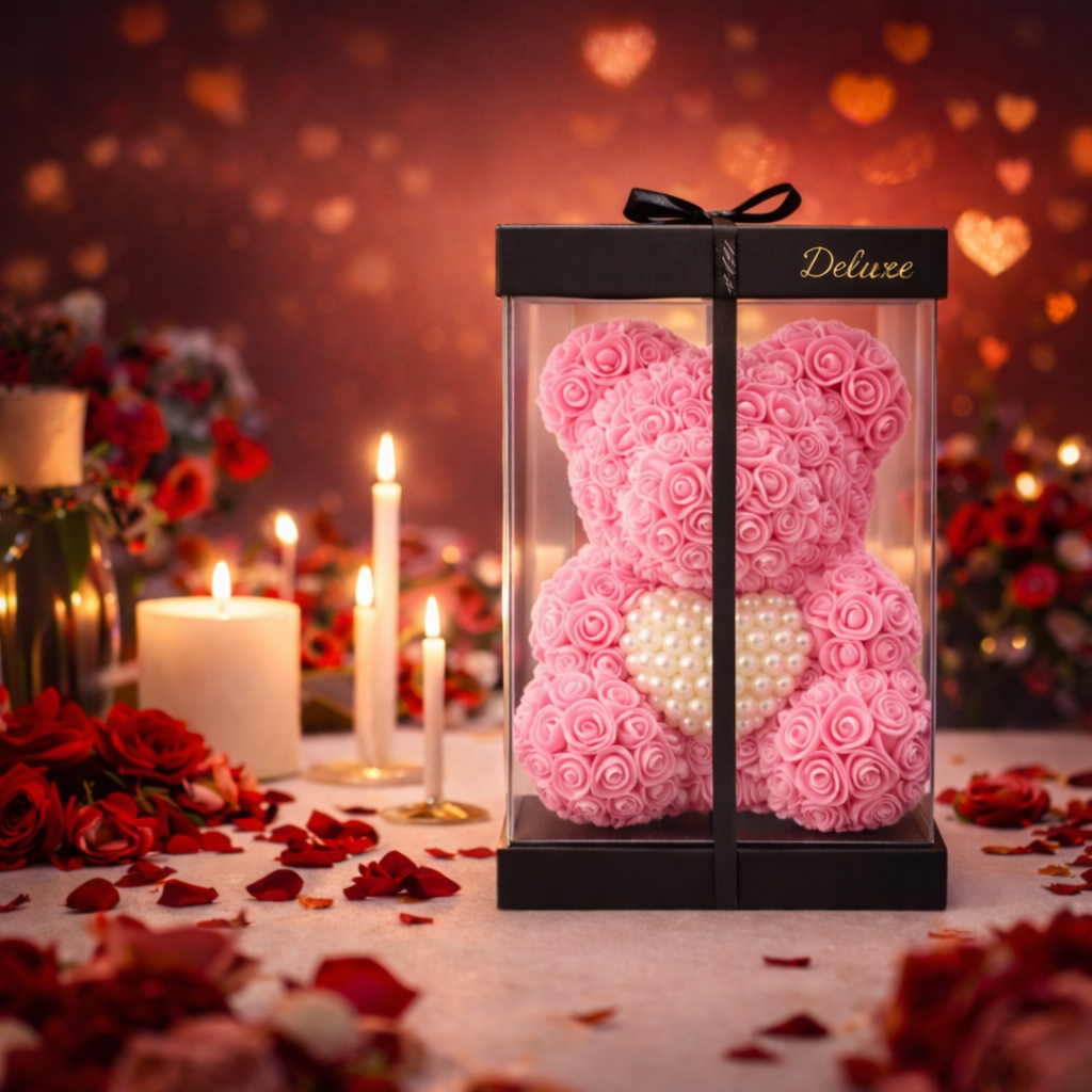 Love Bear Deluxe Lichtroze Met Diamanten Hart