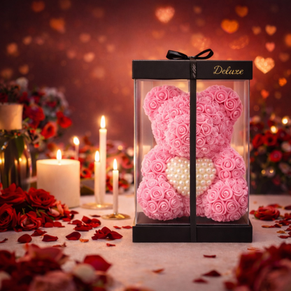 Love Bear Deluxe Lichtroze Met Diamanten Hart