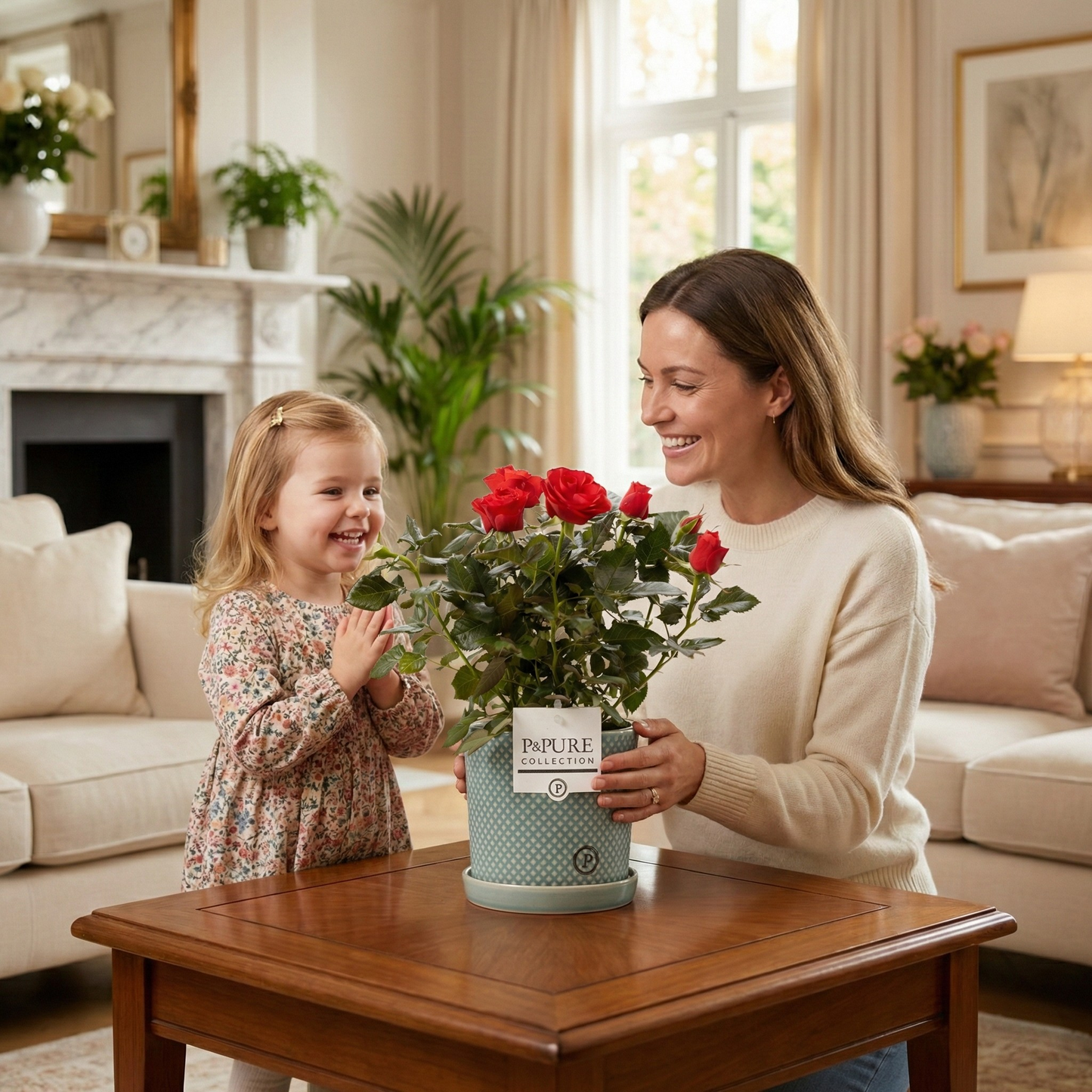 Rosa Red Incl. P&PURE Lauren Ceramics