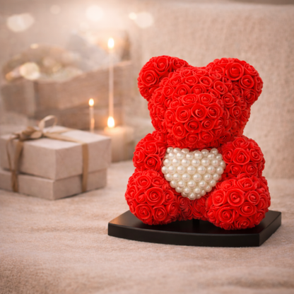 Love Bear Deluxe Rood Met Diamanten Hart