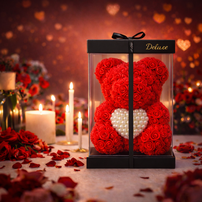 Love Bear Deluxe Rood Met Diamanten Hart