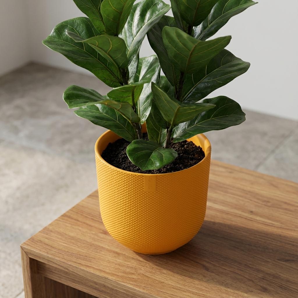 Pot Elho Jazz Round Amber Geel - D 23 cm