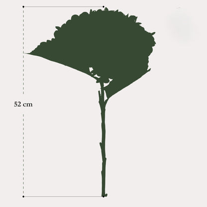 Zijden Hortensia's Wit (8 Stengels) - H 52 cm