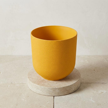 Pot Elho Jazz Round Amber Geel - D 14 cm