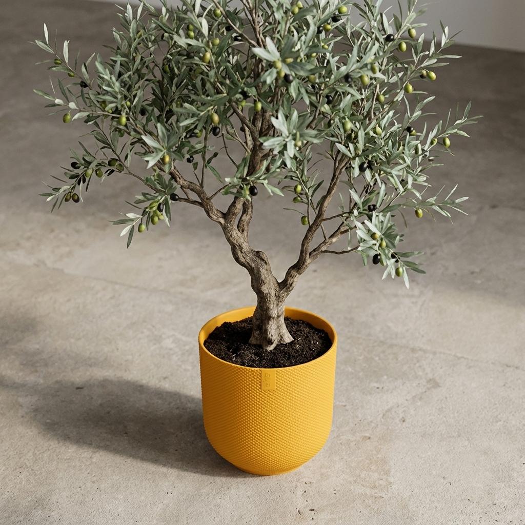Pot Elho Jazz Round Amber Geel - D 23 cm
